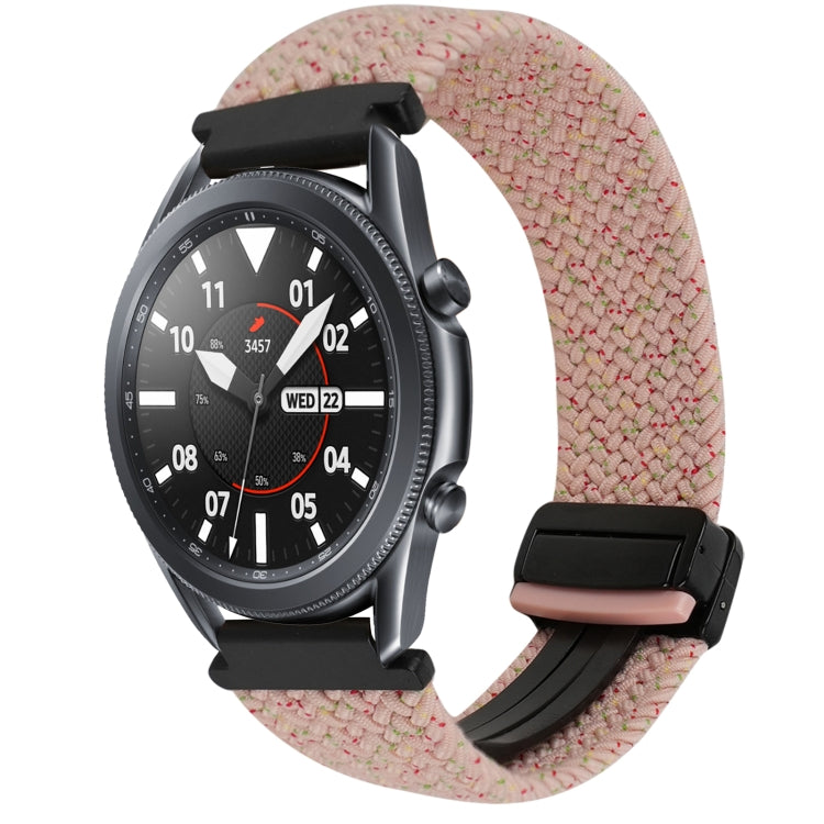 สายรัดนาฬิกาถักพร้อมหัวเข็มขัดแม่เหล็กขนาด 20 มม. สำหรับ Samsung Galaxy Watch Active 2 และ Samsung Galaxy Watch 3 41 มม.