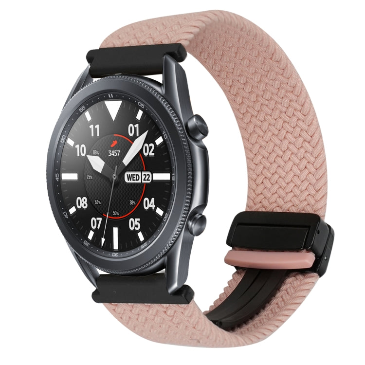 สายรัดนาฬิกาถักพร้อมหัวเข็มขัดแม่เหล็กขนาด 20 มม. สำหรับ Samsung Galaxy Watch Active 2 และ Samsung Galaxy Watch 3 41 มม.