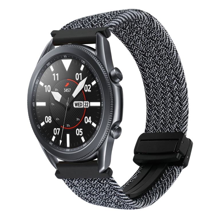 สายรัดนาฬิกาถักพร้อมหัวเข็มขัดแม่เหล็กขนาด 20 มม. สำหรับ Samsung Galaxy Watch Active 2 และ Samsung Galaxy Watch 3 41 มม.