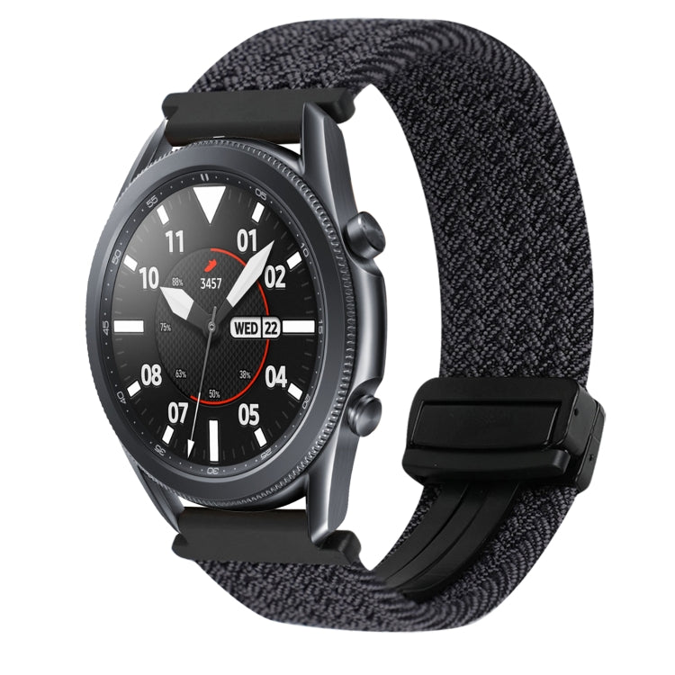 สายรัดนาฬิกาถักพร้อมหัวเข็มขัดแม่เหล็กขนาด 20 มม. สำหรับ Samsung Galaxy Watch Active 2 และ Samsung Galaxy Watch 3 41 มม.