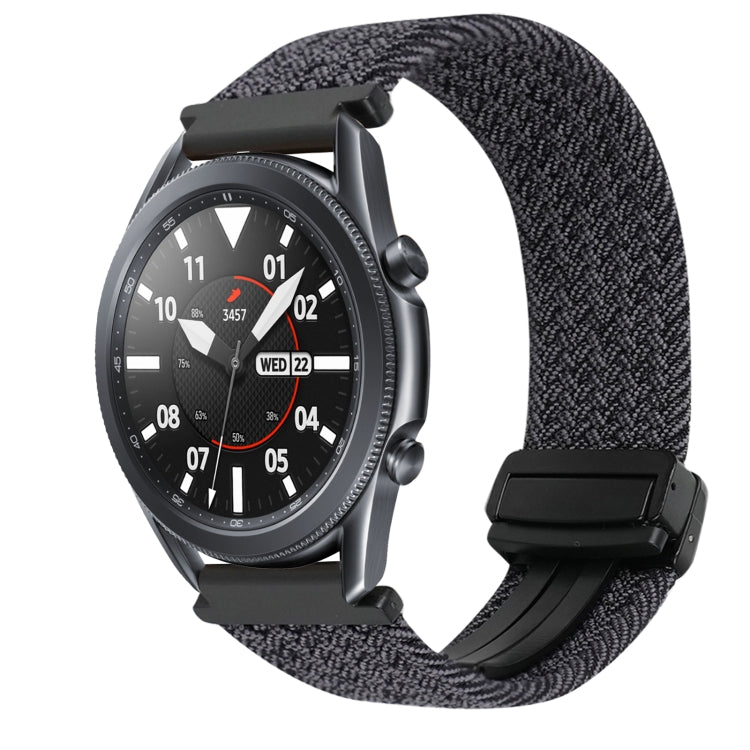 สายรัดนาฬิกาถักพร้อมหัวเข็มขัดแม่เหล็กขนาด 20 มม. สำหรับ Samsung Galaxy Watch Active 2 และ Samsung Galaxy Watch 3 41 มม.