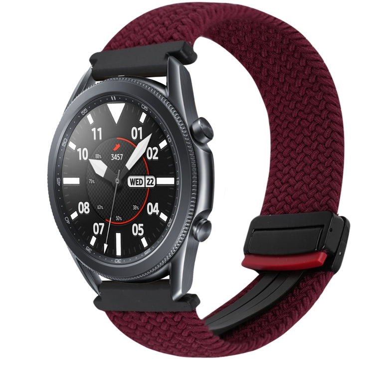 สายรัดนาฬิกาถักพร้อมหัวเข็มขัดแม่เหล็กขนาด 20 มม. สำหรับ Samsung Galaxy Watch Active 2 และ Samsung Galaxy Watch 3 41 มม.