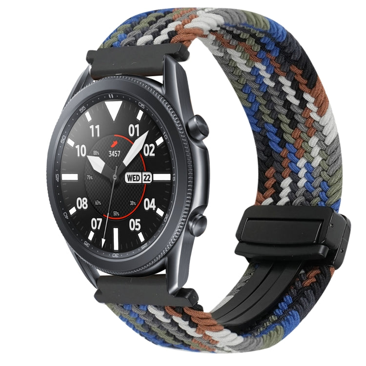 สายรัดนาฬิกาถักพร้อมหัวเข็มขัดแม่เหล็กขนาด 20 มม. สำหรับ Samsung Galaxy Watch Active 2 และ Samsung Galaxy Watch 3 41 มม.