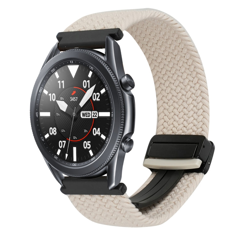 สายรัดนาฬิกาถักพร้อมหัวเข็มขัดแม่เหล็กขนาด 20 มม. สำหรับ Samsung Galaxy Watch Active 2 และ Samsung Galaxy Watch 3 41 มม.