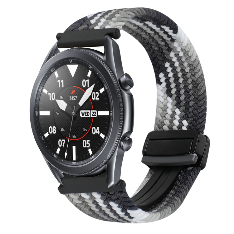 สายรัดนาฬิกาถักพร้อมหัวเข็มขัดแม่เหล็กขนาด 20 มม. สำหรับ Samsung Galaxy Watch Active 2 และ Samsung Galaxy Watch 3 41 มม.