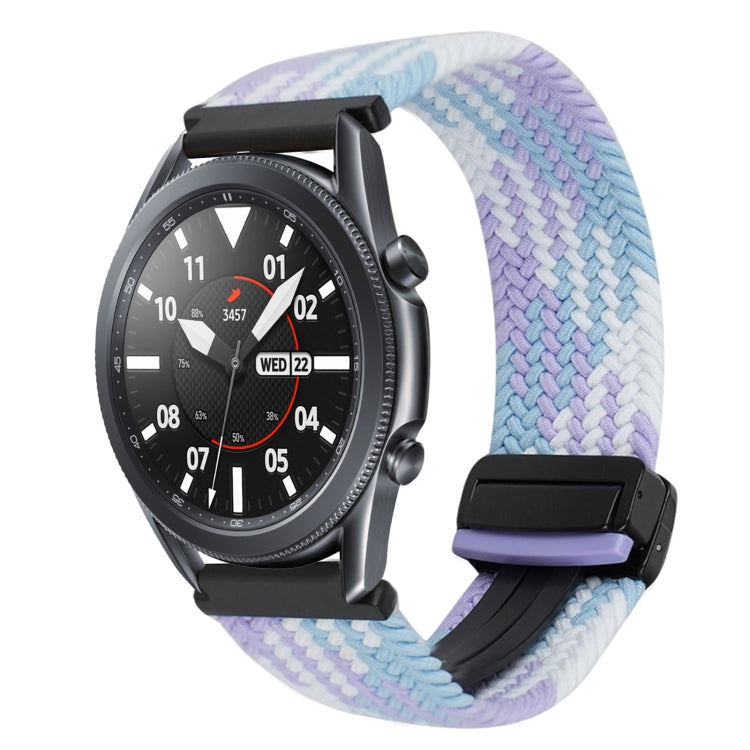 สายรัดนาฬิกาถักพร้อมหัวเข็มขัดแม่เหล็กขนาด 20 มม. สำหรับ Samsung Galaxy Watch Active 2 และ Samsung Galaxy Watch 3 41 มม.