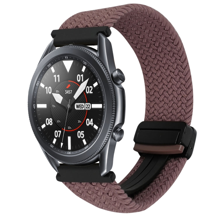 สายรัดนาฬิกาถักพร้อมหัวเข็มขัดแม่เหล็กขนาด 20 มม. สำหรับ Samsung Galaxy Watch Active 2 และ Samsung Galaxy Watch 3 41 มม.