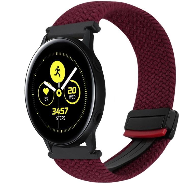 20mm Magnetic Buckle Braided Watch Strap, For Samsung Galaxy Watch Active, For Samsung Galaxy Watch 42mm