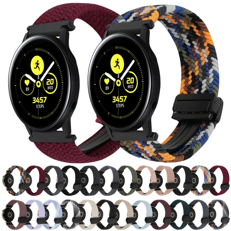 20mm Magnetic Buckle Braided Watch Strap, For Samsung Galaxy Watch Active, For Samsung Galaxy Watch 42mm