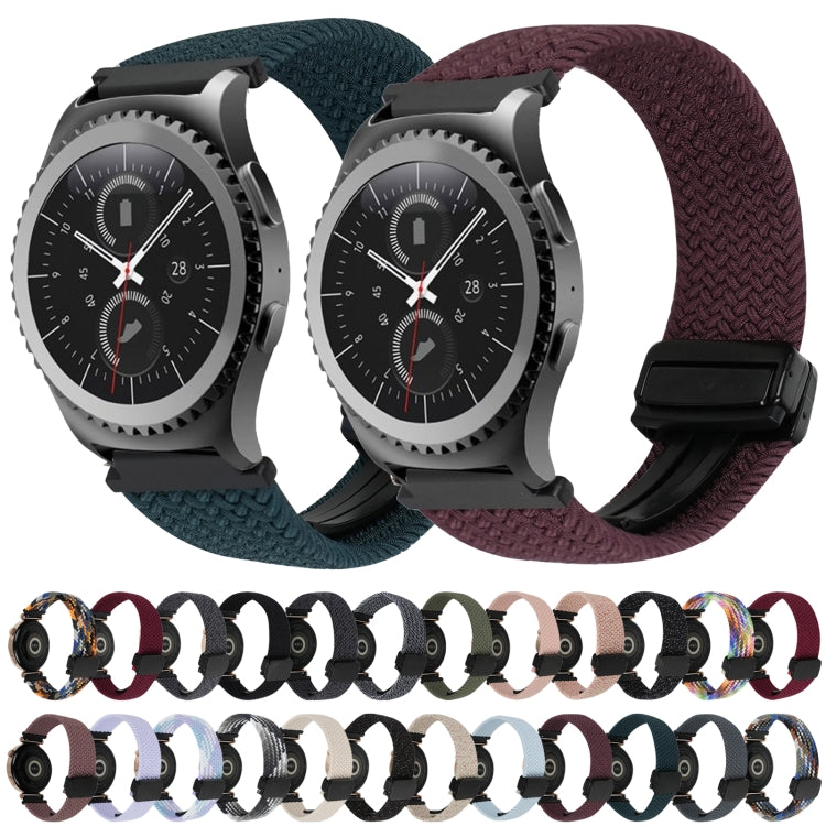 สายรัดนาฬิกาถักพร้อมตัวล็อกแม่เหล็ก 20 มม. สำหรับ Samsung Gear S2 Classic และ Galaxy Watch 7