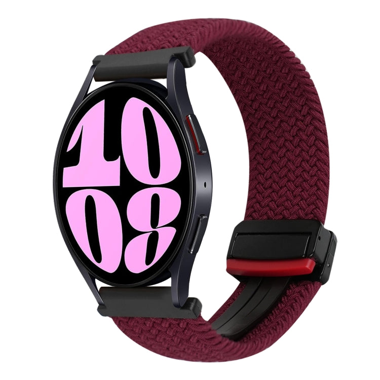 สายรัดนาฬิกาถักพร้อมตัวล็อกแม่เหล็ก 20 มม. สำหรับ Samsung Galaxy Watch 6 และ Galaxy Watch 5