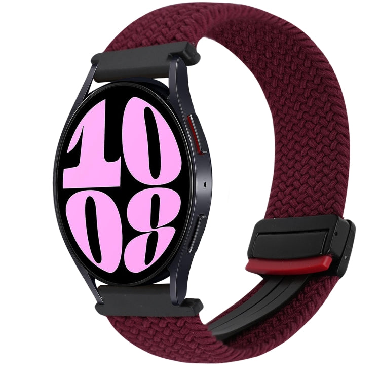 สายรัดนาฬิกาถักพร้อมตัวล็อกแม่เหล็ก 20 มม. สำหรับ Samsung Galaxy Watch 6 และ Galaxy Watch 5