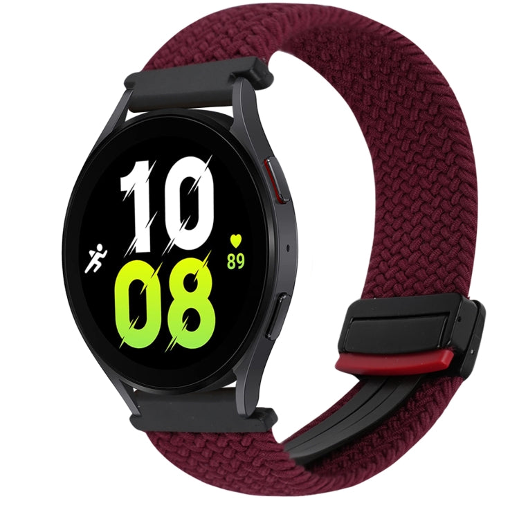 สายรัดนาฬิกาถักพร้อมตัวล็อกแม่เหล็ก 20 มม. สำหรับ Samsung Galaxy Watch 6 และ Galaxy Watch 5