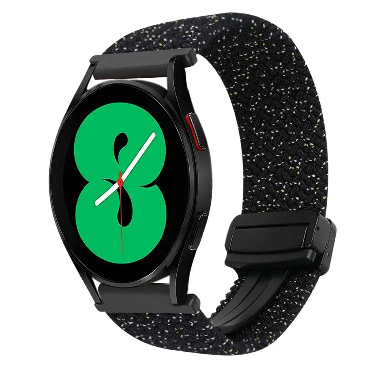 20mm Magnetic Buckle Braided Watch Strap, For Samsung Galaxy Watch 4, For Samsung Galaxy Watch 4 Classic
