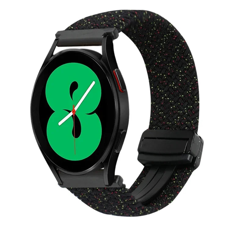 20mm Magnetic Buckle Braided Watch Strap, For Samsung Galaxy Watch 4, For Samsung Galaxy Watch 4 Classic