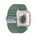 สายรัดนาฬิกาไนลอนถักพร้อมหัวเข็มขัดแม่เหล็กแบบออฟโรด สำหรับ Apple Watch SE 2023 44mm, สำหรับ Apple Watch SE 2023 40mm, สำหรับ Apple Watch Ultra 2 49mm, สำหรับ Apple Watch Series 9 45mm, สำหรับ Apple Watch Series 9 41mm, สำหรับ Apple Watch Ultra 49mm