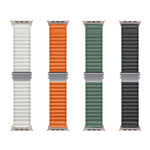 สายรัดนาฬิกาไนลอนถักพร้อมหัวเข็มขัดแม่เหล็กแบบออฟโรด สำหรับ Apple Watch SE 2023 44mm, สำหรับ Apple Watch SE 2023 40mm, สำหรับ Apple Watch Ultra 2 49mm, สำหรับ Apple Watch Series 9 45mm, สำหรับ Apple Watch Series 9 41mm, สำหรับ Apple Watch Ultra 49mm