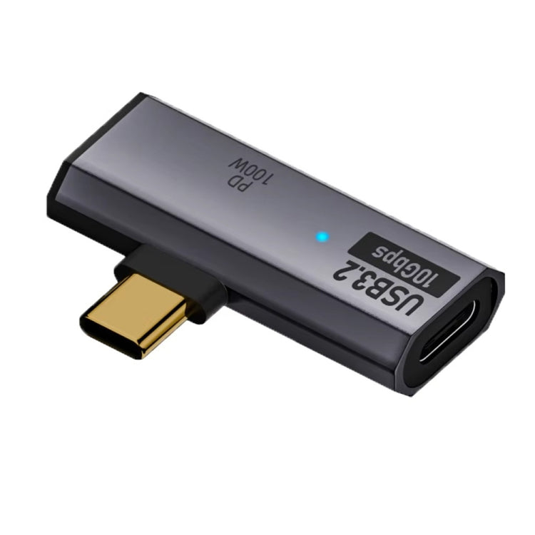 อะแดปเตอร์แปลง USB-C / Type-C ตัวผู้เป็น Type-C ตัวเมียคู่ USB3.2/10Gbps OTG พร้อมชาร์จ PD100W, Type-C ตัวเมียคู่