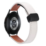 สายรัดนาฬิกาหนังไมโครไฟเบอร์แบบหัวเข็มขัดแม่เหล็กบาง 20 มม. สำหรับ Samsung Galaxy Watch 4 40 / 44 มม. สำหรับ Samsung Galaxy Watch 4 Classic 42 / 46 มม.