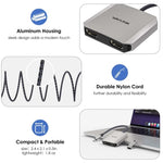 อะแดปเตอร์แปลง WAVLINK UHP510 Pro ชาร์จ PD 87W USB C เป็น Dual HD 4K 60Hz