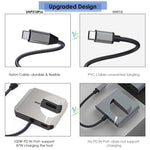 อะแดปเตอร์แปลง WAVLINK UHP510 Pro ชาร์จ PD 87W USB C เป็น Dual HD 4K 60Hz