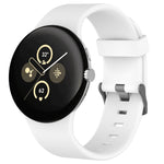 สายรัดนาฬิกาซิลิโคนสีเรียบสำหรับกีฬา สำหรับ Google Pixel Watch 4 / Watch 3 45mm