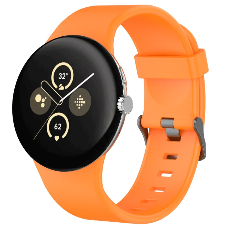 สายรัดนาฬิกาซิลิโคนสีเรียบสำหรับกีฬา สำหรับ Google Pixel Watch 4 / Watch 3 45mm
