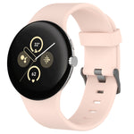 สายรัดนาฬิกาซิลิโคนสีเรียบสำหรับกีฬา สำหรับ Google Pixel Watch 4 / Watch 3 45mm