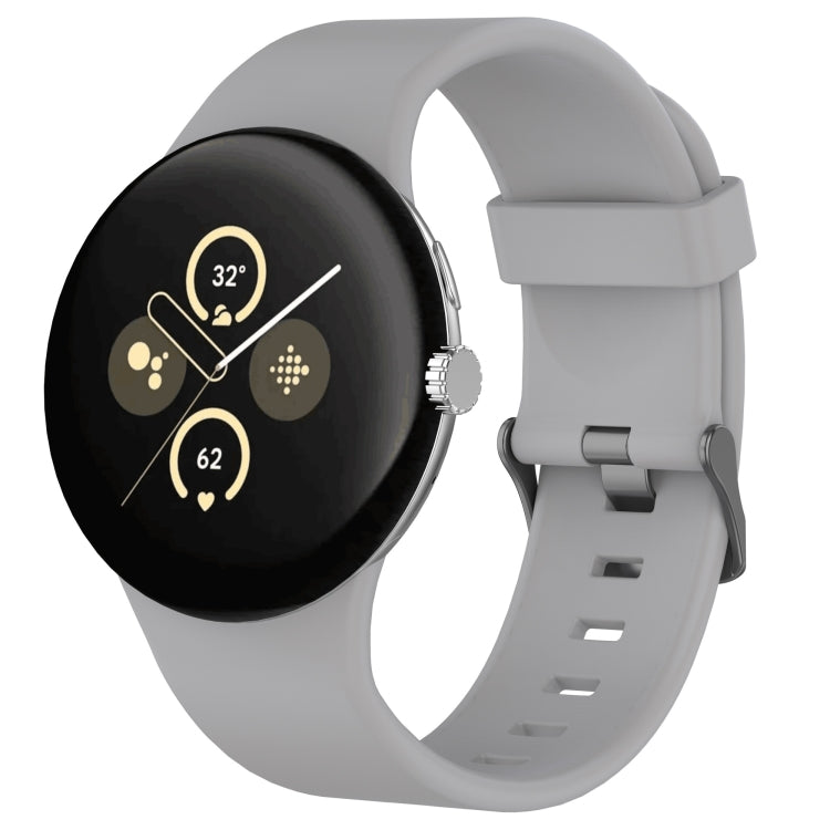 สายรัดนาฬิกาซิลิโคนสีเรียบสำหรับกีฬา สำหรับ Google Pixel Watch 4 / Watch 3 45mm