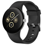 สายรัดนาฬิกาซิลิโคนสีเรียบสำหรับกีฬา สำหรับ Google Pixel Watch 4 / Watch 3 45mm