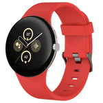สายรัดนาฬิกาซิลิโคนสีเรียบสำหรับกีฬา สำหรับ Google Pixel Watch 4 / Watch 3 45mm