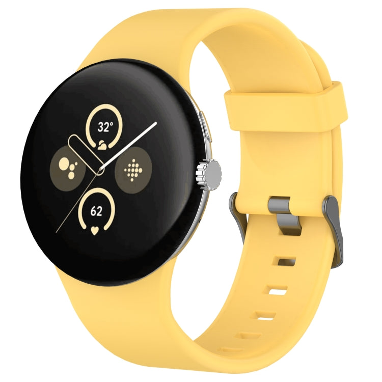 สายรัดนาฬิกาซิลิโคนสีเรียบสำหรับกีฬา สำหรับ Google Pixel Watch 4 / Watch 3 45mm