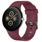 สายรัดนาฬิกาซิลิโคนสีเรียบสำหรับกีฬา สำหรับ Google Pixel Watch 4 / Watch 3 45mm