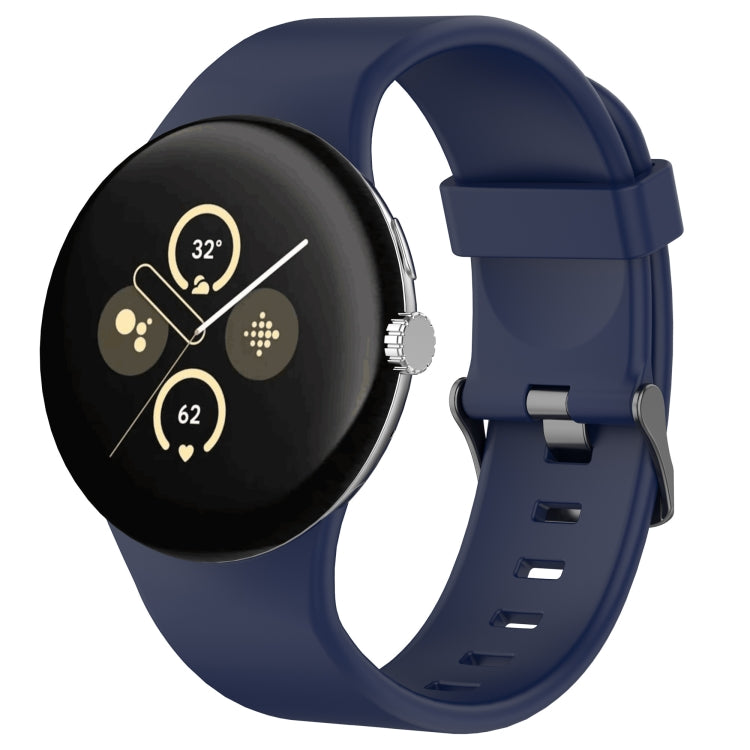 สายรัดนาฬิกาซิลิโคนสีเรียบสำหรับกีฬา สำหรับ Google Pixel Watch 4 / Watch 3 45mm