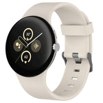 สายรัดนาฬิกาซิลิโคนสีเรียบสำหรับกีฬา สำหรับ Google Pixel Watch 4 / Watch 3 45mm