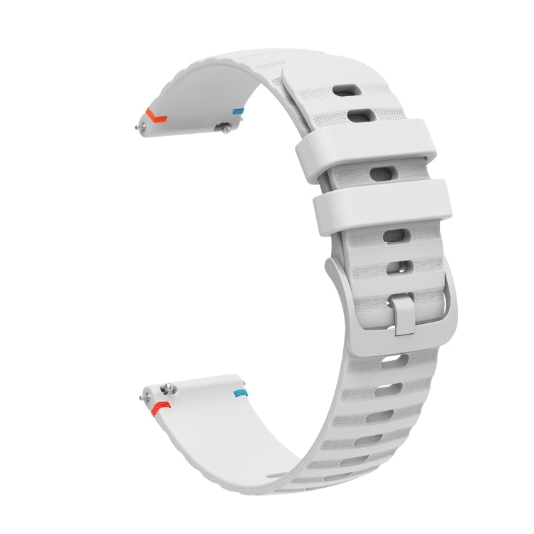สายซิลิโคนขนาด 20 มม. แบบเย็บจุดคลื่น สำหรับ Samsung Galaxy Watch FE 40 มม., สำหรับ Samsung Galaxy Watch 7 ขนาด 40 / 44 มม., สำหรับ Samsung Galaxy Watch 6 Classic ขนาด 43 / 47 มม., สำหรับ Samsung Galaxy Watch 6 ขนาด 40 / 44 มม.