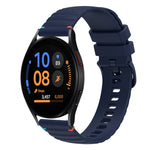 สายซิลิโคนขนาด 20 มม. แบบเย็บจุดคลื่น สำหรับ Samsung Galaxy Watch FE 40 มม., สำหรับ Samsung Galaxy Watch 7 ขนาด 40 / 44 มม., สำหรับ Samsung Galaxy Watch 6 Classic ขนาด 43 / 47 มม., สำหรับ Samsung Galaxy Watch 6 ขนาด 40 / 44 มม.