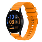 สายซิลิโคนขนาด 20 มม. แบบเย็บจุดคลื่น สำหรับ Samsung Galaxy Watch FE 40 มม., สำหรับ Samsung Galaxy Watch 7 ขนาด 40 / 44 มม., สำหรับ Samsung Galaxy Watch 6 Classic ขนาด 43 / 47 มม., สำหรับ Samsung Galaxy Watch 6 ขนาด 40 / 44 มม.