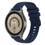 สายรัดนาฬิกาซิลิโคนเย็บลายจุดคลื่น ขนาด 20 มม. สำหรับ Samsung Galaxy Watch 5 ขนาด 40 / 44 มม. สำหรับ Samsung Galaxy Watch 5 Pro ขนาด 45 มม. สำหรับ Samsung Galaxy Watch 4 ขนาด 40 / 44 มม. สำหรับ Samsung Galaxy Watch 4 Classic ขนาด 42 / 46 มม.