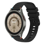 สายรัดนาฬิกาซิลิโคนเย็บลายจุดคลื่น ขนาด 20 มม. สำหรับ Samsung Galaxy Watch 5 ขนาด 40 / 44 มม. สำหรับ Samsung Galaxy Watch 5 Pro ขนาด 45 มม. สำหรับ Samsung Galaxy Watch 4 ขนาด 40 / 44 มม. สำหรับ Samsung Galaxy Watch 4 Classic ขนาด 42 / 46 มม.