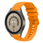 สายรัดนาฬิกาซิลิโคนเย็บลายจุดคลื่น ขนาด 20 มม. สำหรับ Samsung Galaxy Watch 5 ขนาด 40 / 44 มม. สำหรับ Samsung Galaxy Watch 5 Pro ขนาด 45 มม. สำหรับ Samsung Galaxy Watch 4 ขนาด 40 / 44 มม. สำหรับ Samsung Galaxy Watch 4 Classic ขนาด 42 / 46 มม.