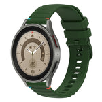 สายรัดนาฬิกาซิลิโคนเย็บลายจุดคลื่น ขนาด 20 มม. สำหรับ Samsung Galaxy Watch 5 ขนาด 40 / 44 มม. สำหรับ Samsung Galaxy Watch 5 Pro ขนาด 45 มม. สำหรับ Samsung Galaxy Watch 4 ขนาด 40 / 44 มม. สำหรับ Samsung Galaxy Watch 4 Classic ขนาด 42 / 46 มม.