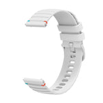 สายรัดนาฬิกาซิลิโคนเย็บลายจุดคลื่น ขนาด 20 มม. สำหรับ Samsung Galaxy Gear Sport สำหรับ Samsung Galaxy Watch Active 2 สำหรับ Samsung Galaxy Watch3 ขนาด 41 มม. สำหรับ Samsung Galaxy Watch Active