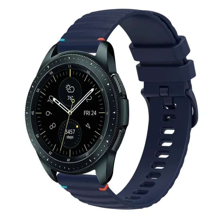 สายซิลิโคนลายจุดเย็บคลื่น 20มม. สำหรับ Samsung Galaxy Watch 42มม., สำหรับ Samsung Gear S2 Classic