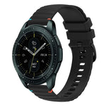 สายซิลิโคนลายจุดเย็บคลื่น 20มม. สำหรับ Samsung Galaxy Watch 42มม., สำหรับ Samsung Gear S2 Classic