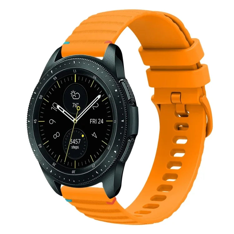 สายซิลิโคนลายจุดเย็บคลื่น 20มม. สำหรับ Samsung Galaxy Watch 42มม., สำหรับ Samsung Gear S2 Classic