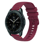สายซิลิโคนลายจุดเย็บคลื่น 20มม. สำหรับ Samsung Galaxy Watch 42มม., สำหรับ Samsung Gear S2 Classic
