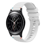 สายซิลิโคนลายจุดเย็บคลื่น 20มม. สำหรับ Samsung Galaxy Watch 42มม., สำหรับ Samsung Gear S2 Classic