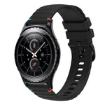 สายซิลิโคนลายจุดเย็บคลื่น 20มม. สำหรับ Samsung Galaxy Watch 42มม., สำหรับ Samsung Gear S2 Classic