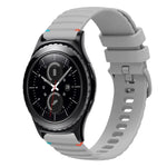 สายซิลิโคนลายจุดเย็บคลื่น 20มม. สำหรับ Samsung Galaxy Watch 42มม., สำหรับ Samsung Gear S2 Classic